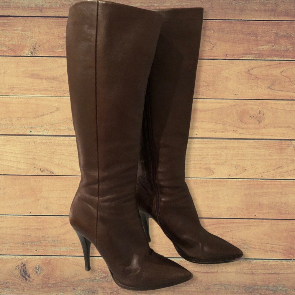 Ballin Italy Brown Stiletto Boots